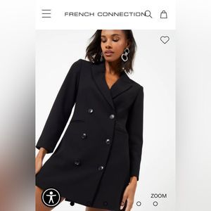 NWOT French Connection Whisper Blazer Dress Perfect condition! Size 0